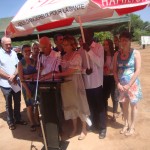 inauguration de la maternité avec de nombreux membres de l'association